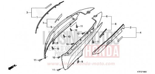 HOUSSE DE CARROSSERIE SH125C de 2012